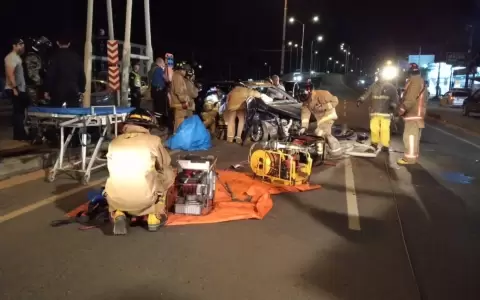 Accidente sobre la Transchaco, Mariano Roque Alonso.