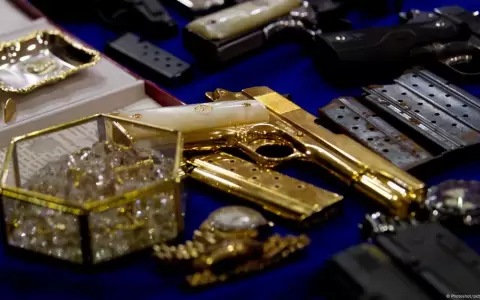 Armas confiscadas a redes de narcotr�fico en M�xico.