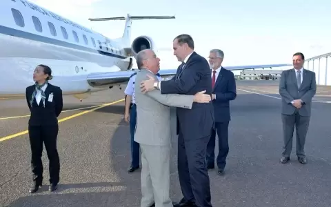 Ministros de Brasil y Paraguay en reuni�n en el 2023.