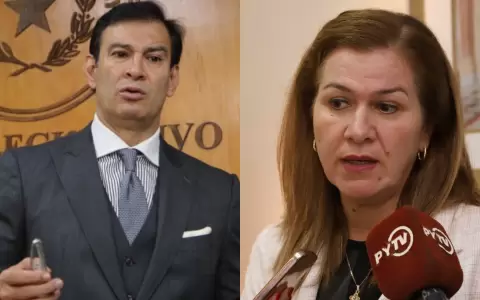 Silvio Ovelar y Mar�a Teresa Bar�n.