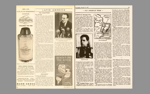 Revista "Time" y "Newsweek", notas del 24 de marzo de 1947.