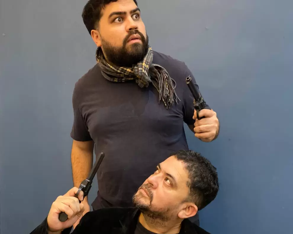 Elenco de la obra "El montaplatos", dirigida por Juan Hannes B�rgin.