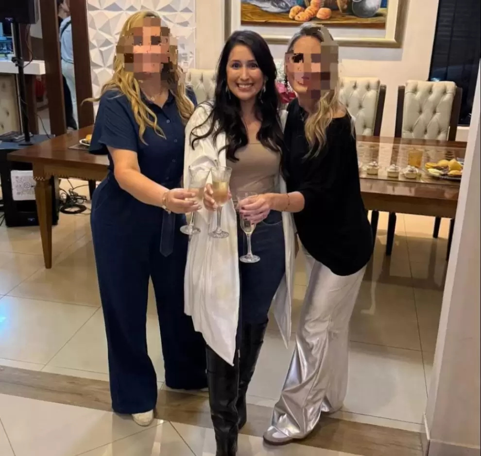 Rossana Magal� B�ez Jara, en otro festejo.