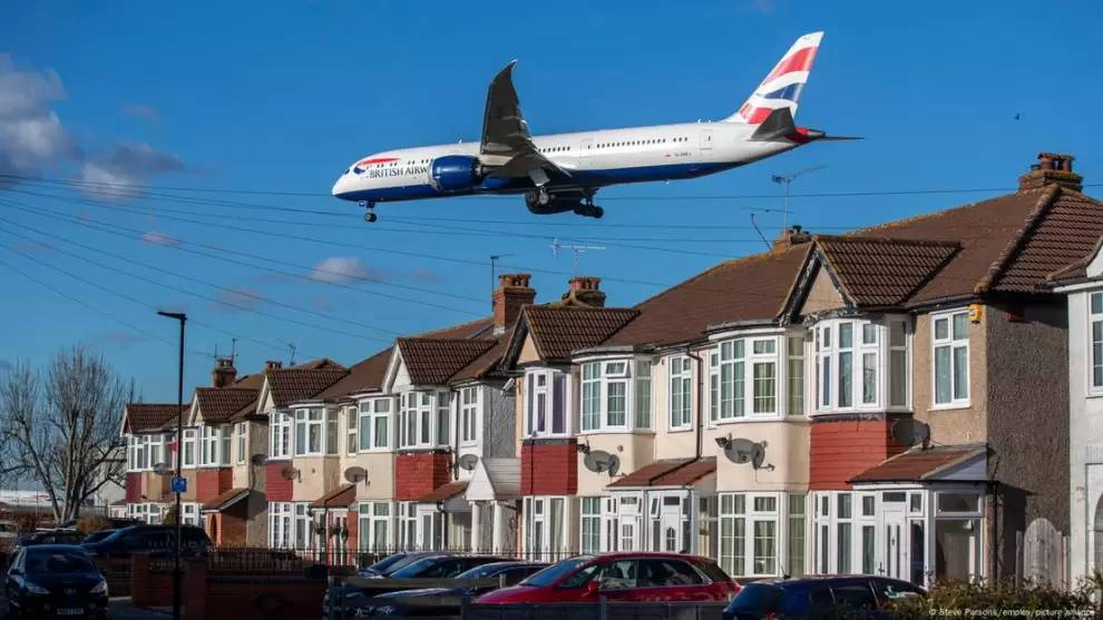 El informe analizó la contaminación acústica procedente de diferentes medios de transporte, incluidos aviones.
Imagen: Steve Parsons/empics/picture/D
