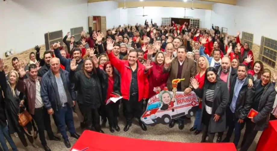 Acto político de Lilian Samaniego, Arnaldo Samaniego y Juan Afara.