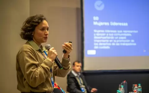 Representante de Plan International, Noelia Errecarte.