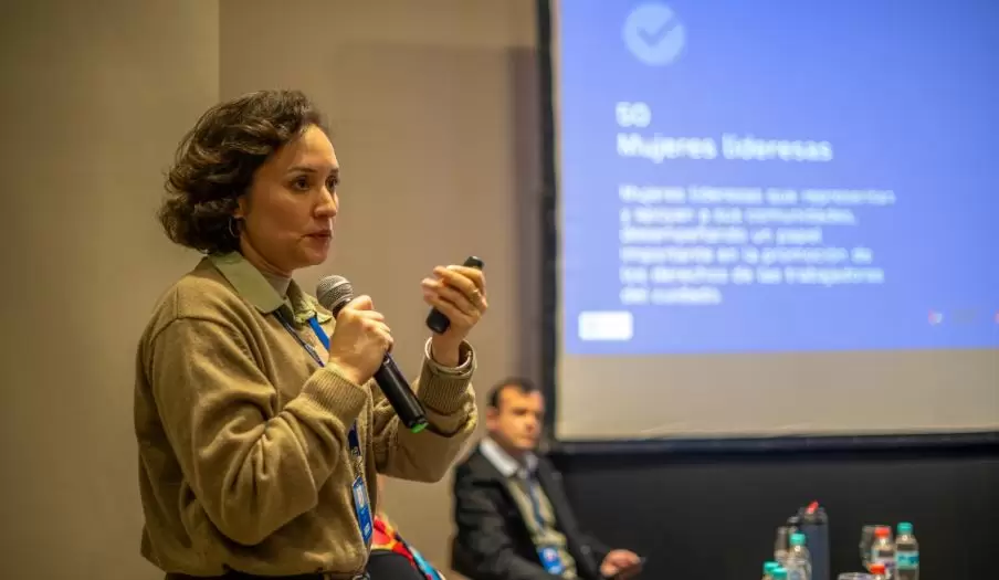 Representante de Plan International, Noelia Errecarte.