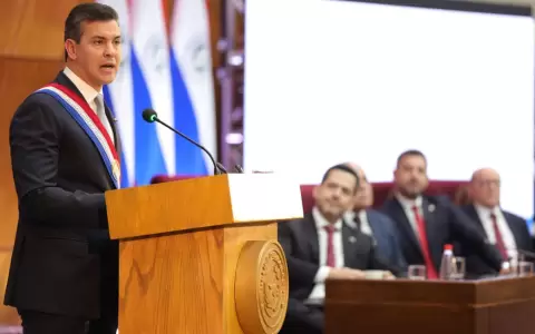 Santiago Pe�a en su segundo informe de gesti�n.