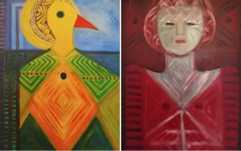 Lucy Yegros, obras que ser�n exhibida en la muestra.