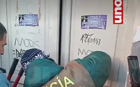 Uno de los inmuebles  que se intervino esta ma�ana.
