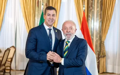 Santiago Pe�a y Luiz In�cio Lula Da Silva.
