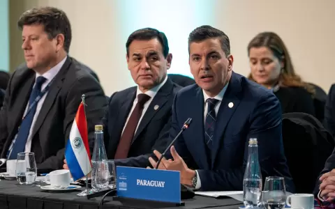 Santiago Pe�a en la Cumbre del Mercosur 2025.