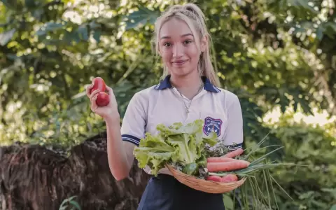 Joven estudiante emprendedora.