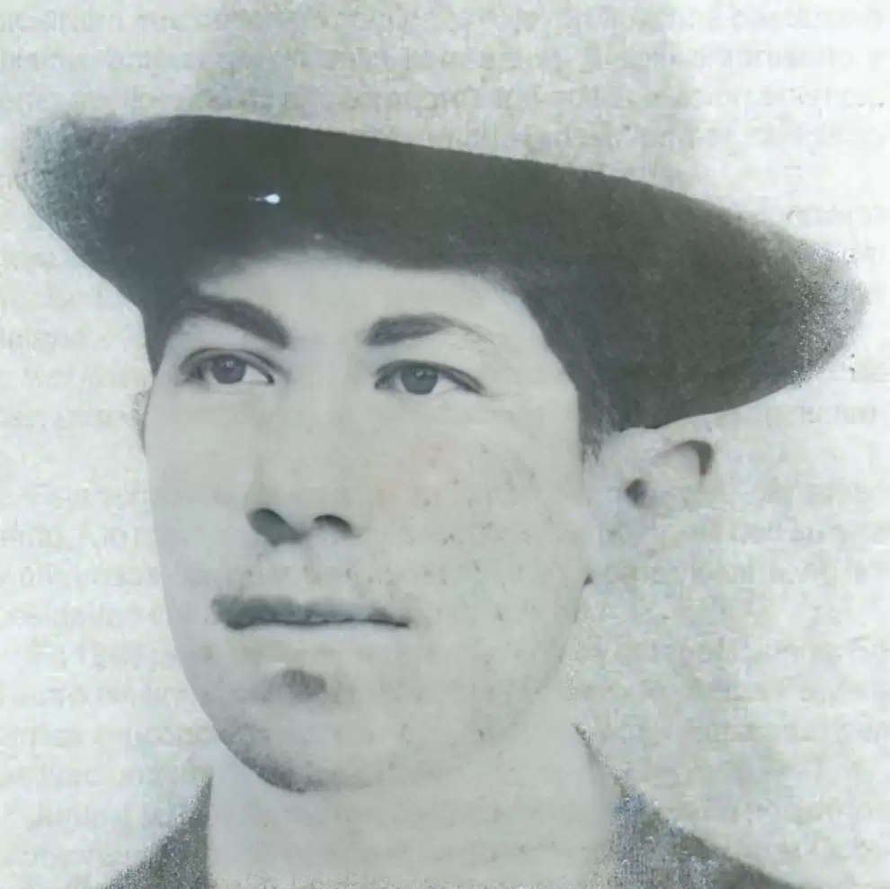 Agust�n Barrios a los 18 a�os. Archivo