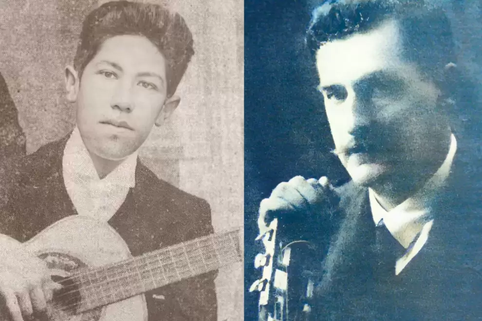 Agust�n Barrios (1899) y Gustavo Sosa Escalada. Archivo