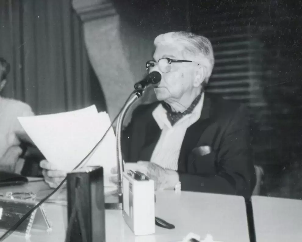 Augusto Roa Bastos en El Escorial (1988). (tiberiades)