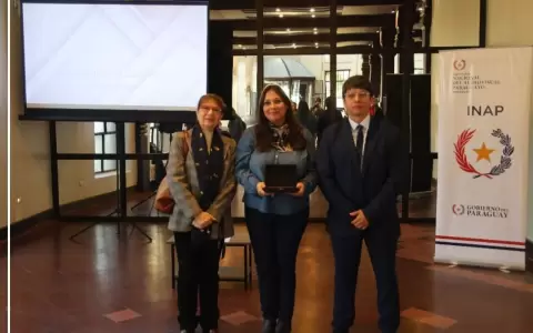 F�tima Mereles, Mar�a Esther Zaracho y Christian Gayoso.