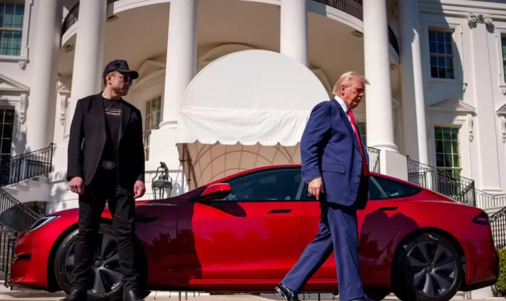 Donald Trump y Elon Musk en la Casa Blanca el 11 de marzo.
