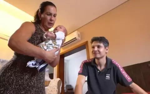Beatriz Barbara de 63 a�os, dio a luz a su tercer hijo luego de haberse realizado una ligadura de trompas y haber pasado la menopausia.
