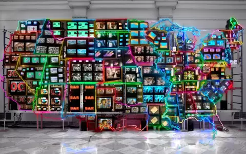 Nam June Paik, "Electronic superhighway".