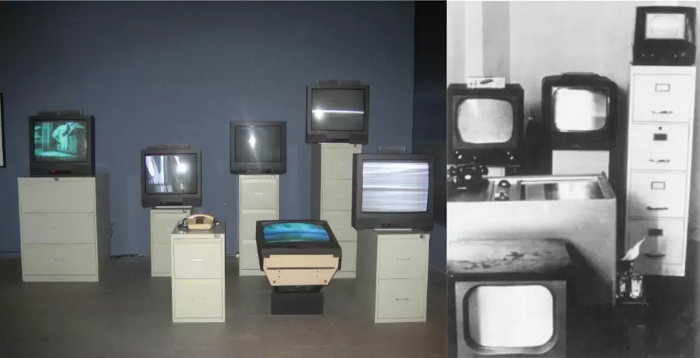 Wolf Vostell, "6 TV D� Collage", 1963. (IDIS)