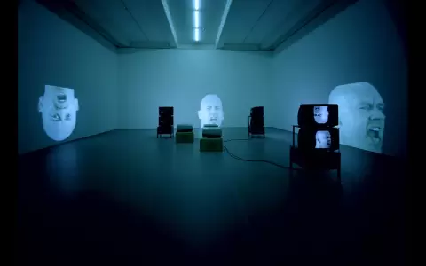 Bruce Nauman, AnthroSocio, 1992. (bridgemanimages)
