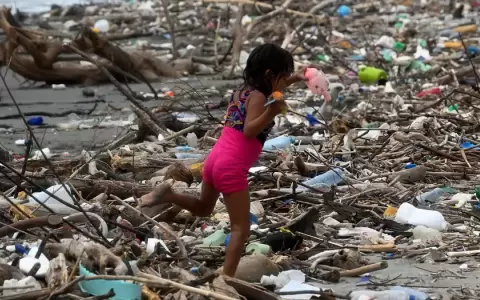 Basura pl�stica en una playa de Honduras. Am�rica Latina es una de las regiones m�s vulnerables a sus impactos ambientales y sociales.