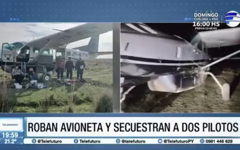 Avioneta fue robada y secuestrada.