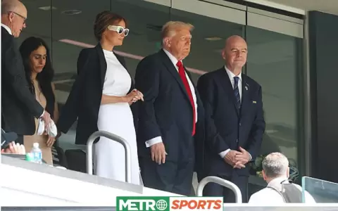 Trump durante la final de Clubes.