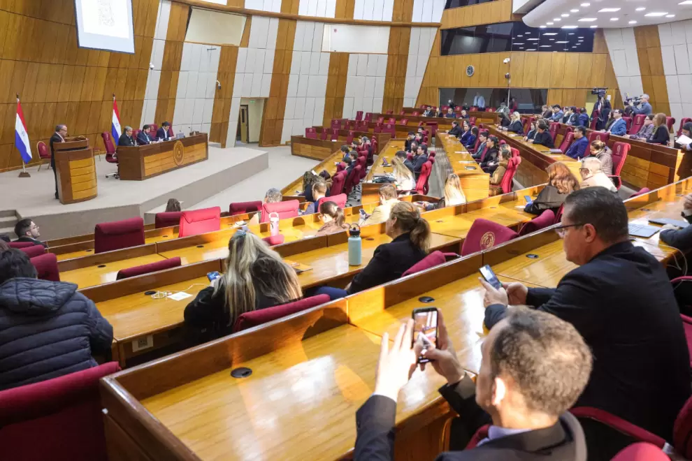 Audiencia p�blica en el Congreso sobre servicio de telecomunicaciones.