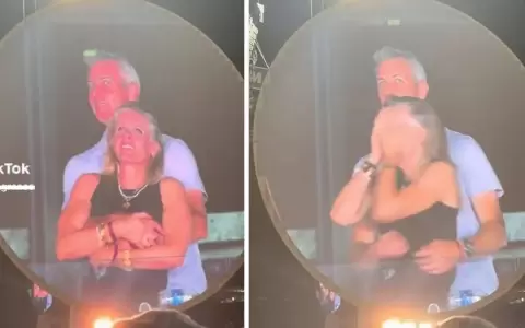 La pareja de supuestos infieles qued� al descubierto en pleno concierto de Coldplay.