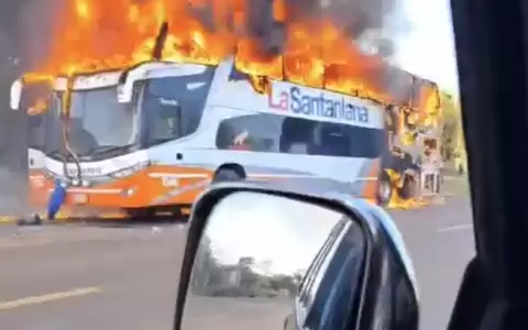 Incendio de Bus.