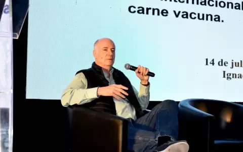 Ignacio Iriarte, economista y especialista en mercados ganaderos disert� en Paraguay.