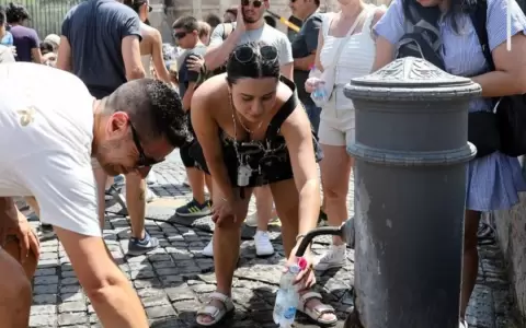Ola de calor en Italia.