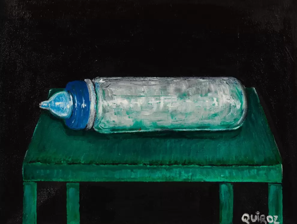 Alfredo Quiroz, L Gael. �leo sobre lienzo.