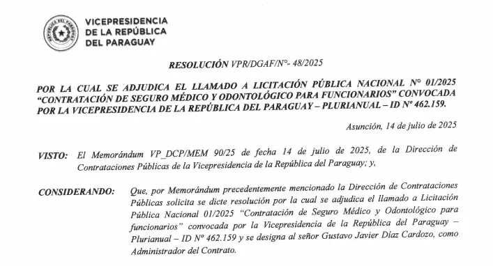 El llamado es impulsado por Vicepresidencia.