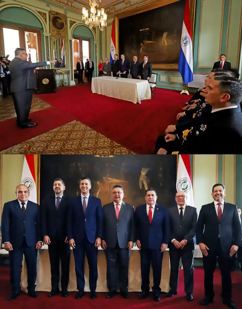Juramento de Leite como embajador paraguayo ante los Estados Unidos