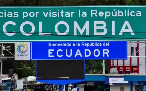 Frontera entre Colombia y Ecuador.