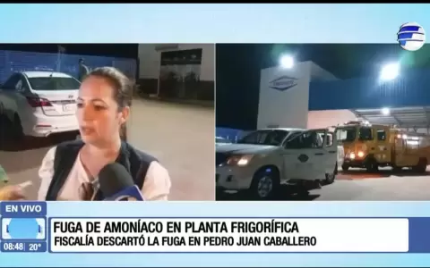 Fuga de amon�aco en planta frigor�fica.
