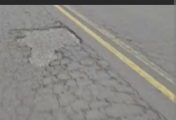 Mal estado de la ruta PY 01.