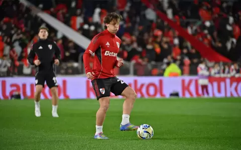 El lujo de Mat�as Galarza en su debut con la camiseta de River Plate