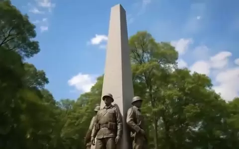 Obelisco en imagen de IA.