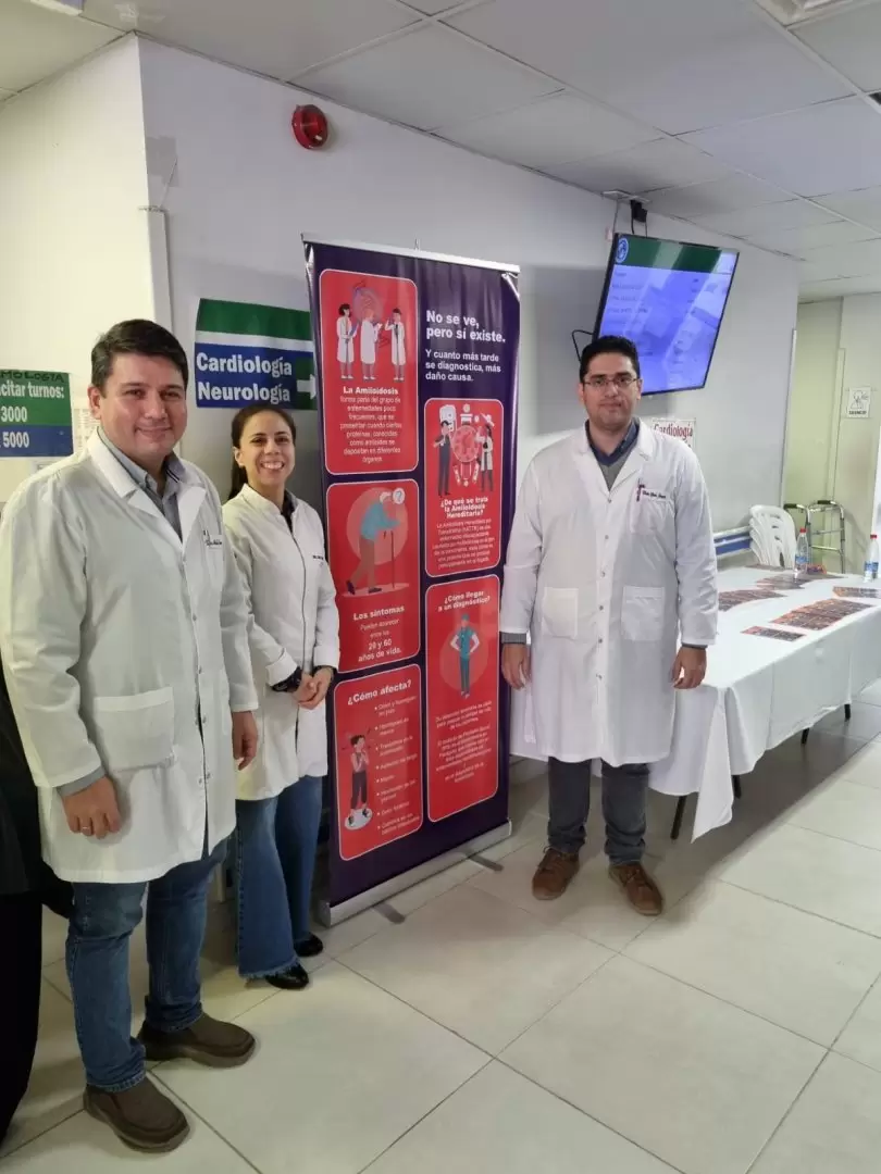Dr. Mart�n Dom�nguez - Dra Tania Caballero - Dr. V�ctor Ojeda. Foto: Gentileza.