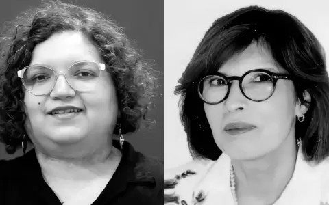 Leticia Alvarenga y Mirian Chamorro.