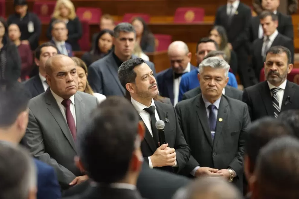 El último adiós del diputado Derlis Rodríguez en el Congreso.