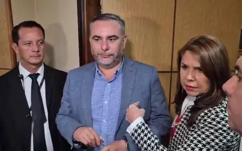 Senadores Ever Villalba y Celeste Amarilla.