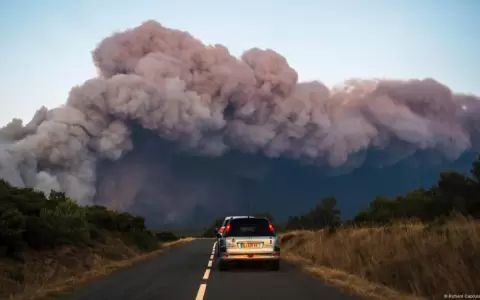 Incendio forestal en Francia