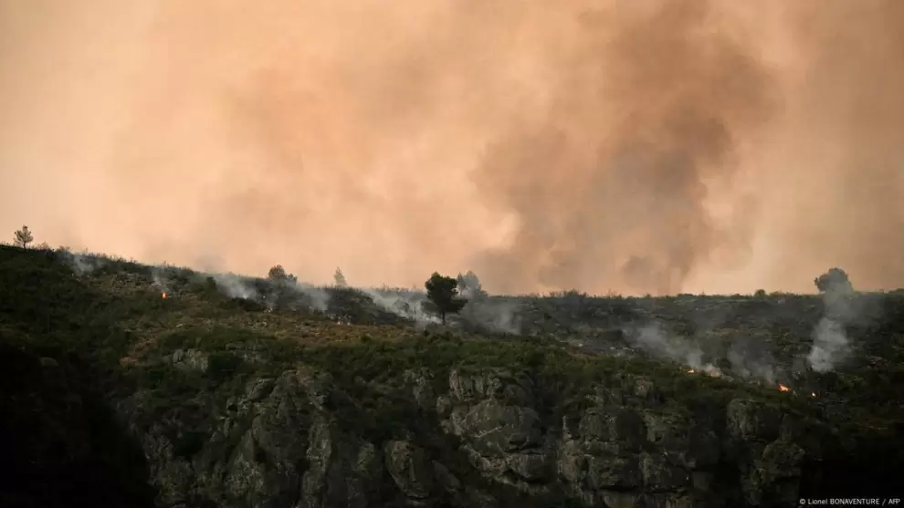 Incendio en Narbona, Francia. Foto: DW
