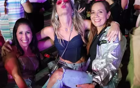 Magali Baez (izquierda) Daiana Gomez (medio) y Juana Olmedo (derecha).