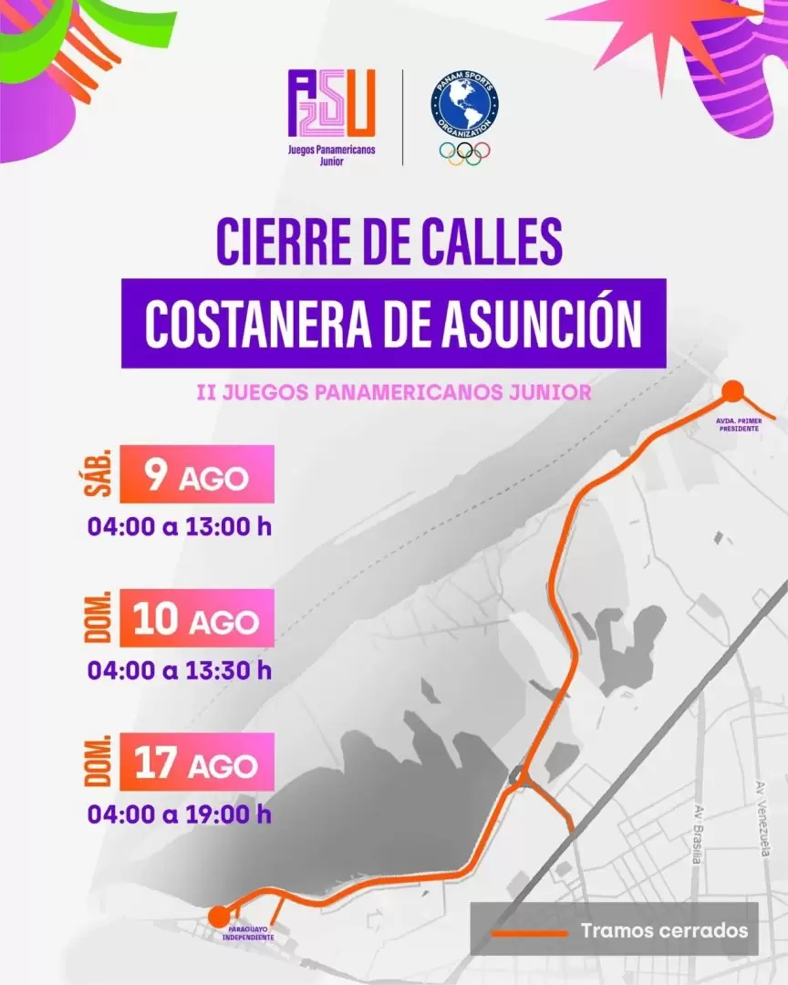 Cierre de calles.